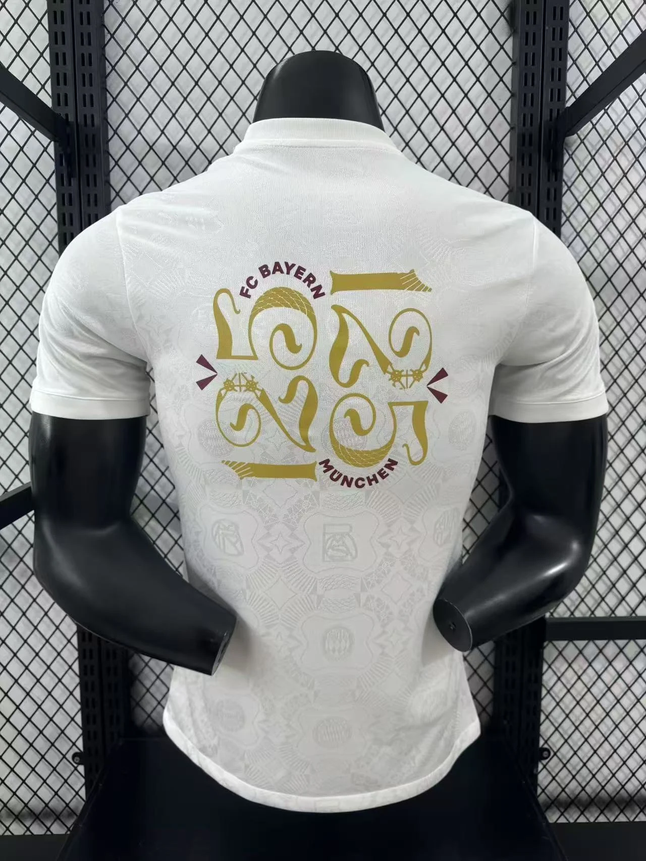 2025-26 Bayern Munich 125th Anniversary White Jersey – Player Version view 2