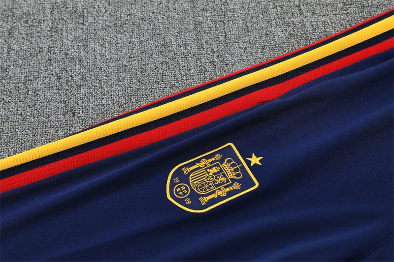 2026-27 Spain Royal Blue Half-Zip Training Jersey view 12