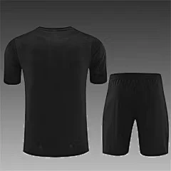 2025-26 Manchester City black short-sleeved training jersey view 2