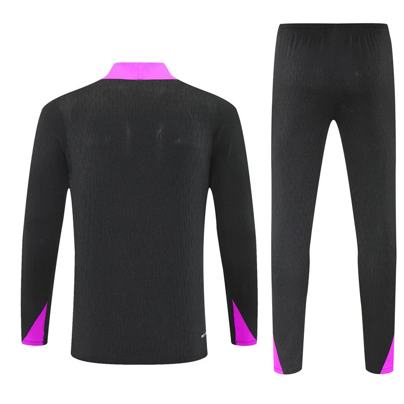 2025-26 England Black Half-Zip Training Jersey view 2