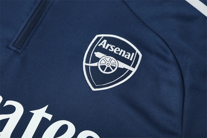 2025-26 Arsenal Royal Blue Half-Zip Training Jersey view 4