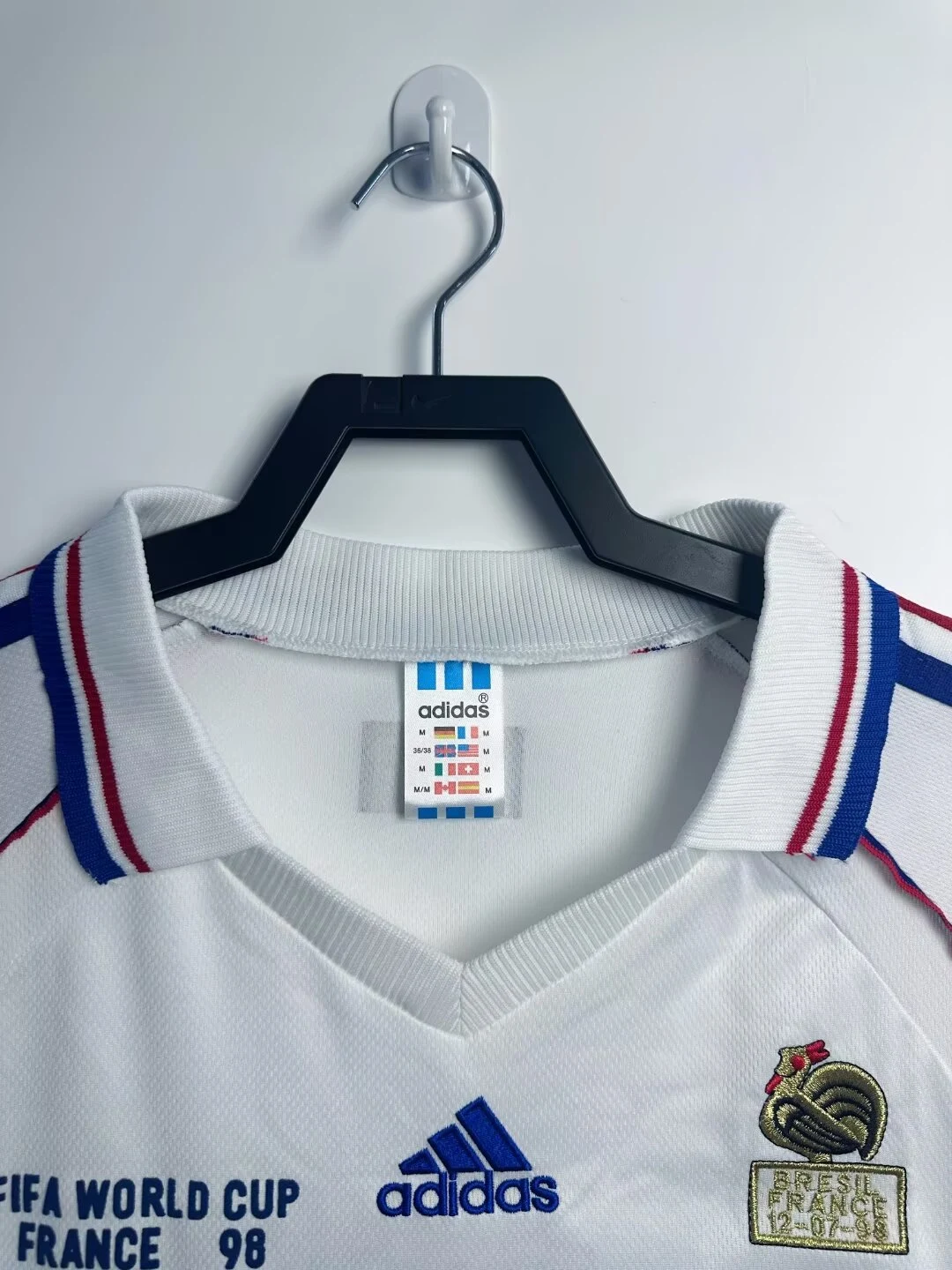 1998 France Away Long Sleeve Retro Jersey view 9