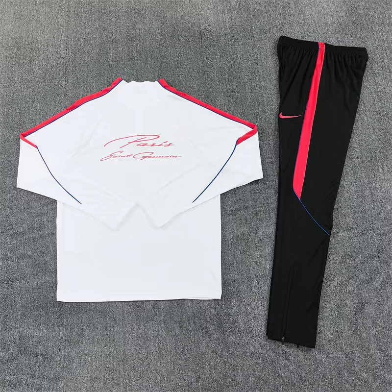 2026-27 Paris White Half-Zip Training Jersey view 14