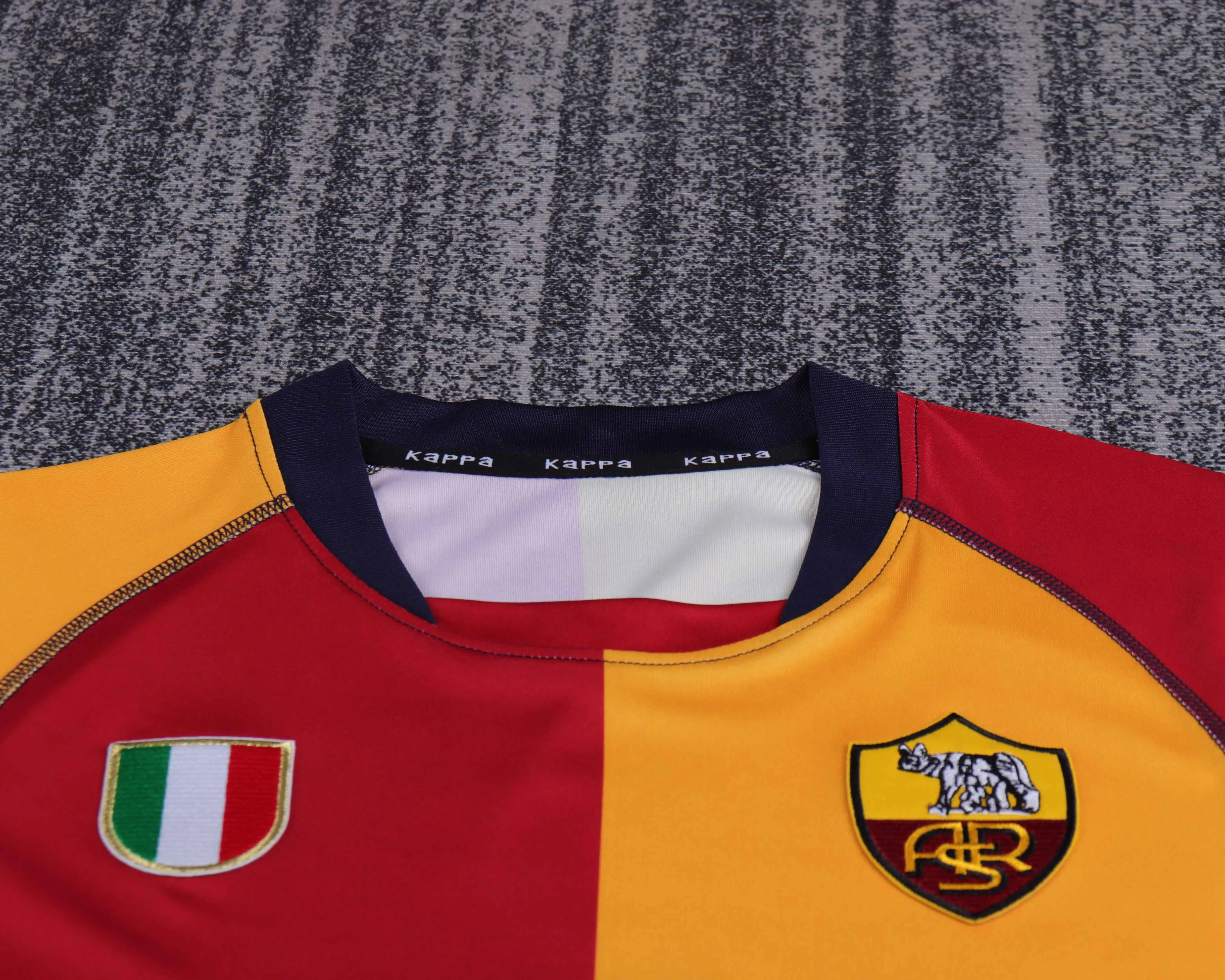 2000-01 Roma Home Retro Shirt - Kids view 10
