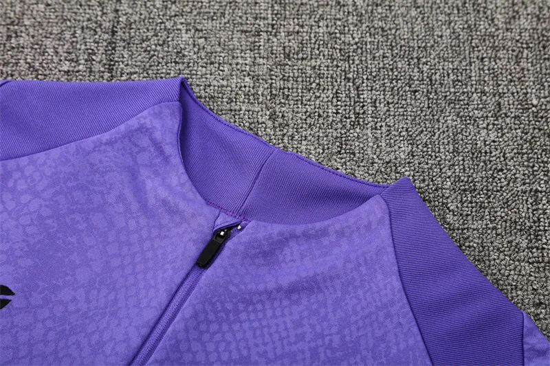 2025-26 Barcelona Purple Half-Zip Training Jersey view 4