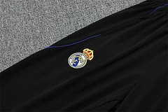 2025-26 Real Madrid yellow and blue camouflage half-pull training uniform jersey view 6