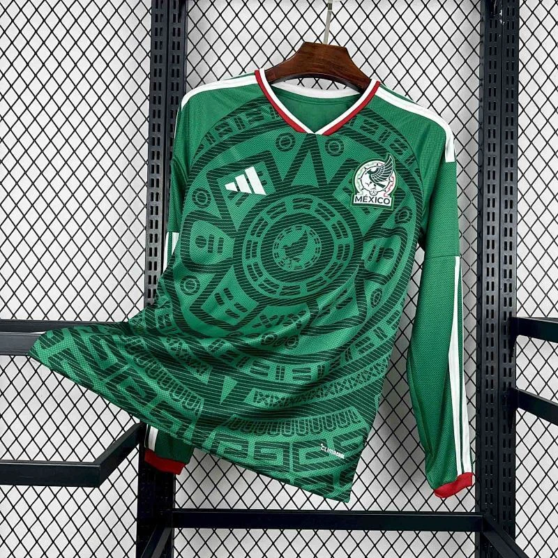 2026 Mexico Long-Sleeve Home Jersey - Fan Edition