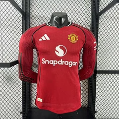 2025-26 Manchester United Home Long Sleeve Shirt - Player Edition view 11