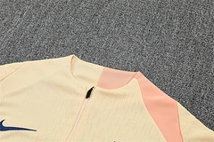 2025-26 Barcelona Beige Half-Pull Training Jersey view 12