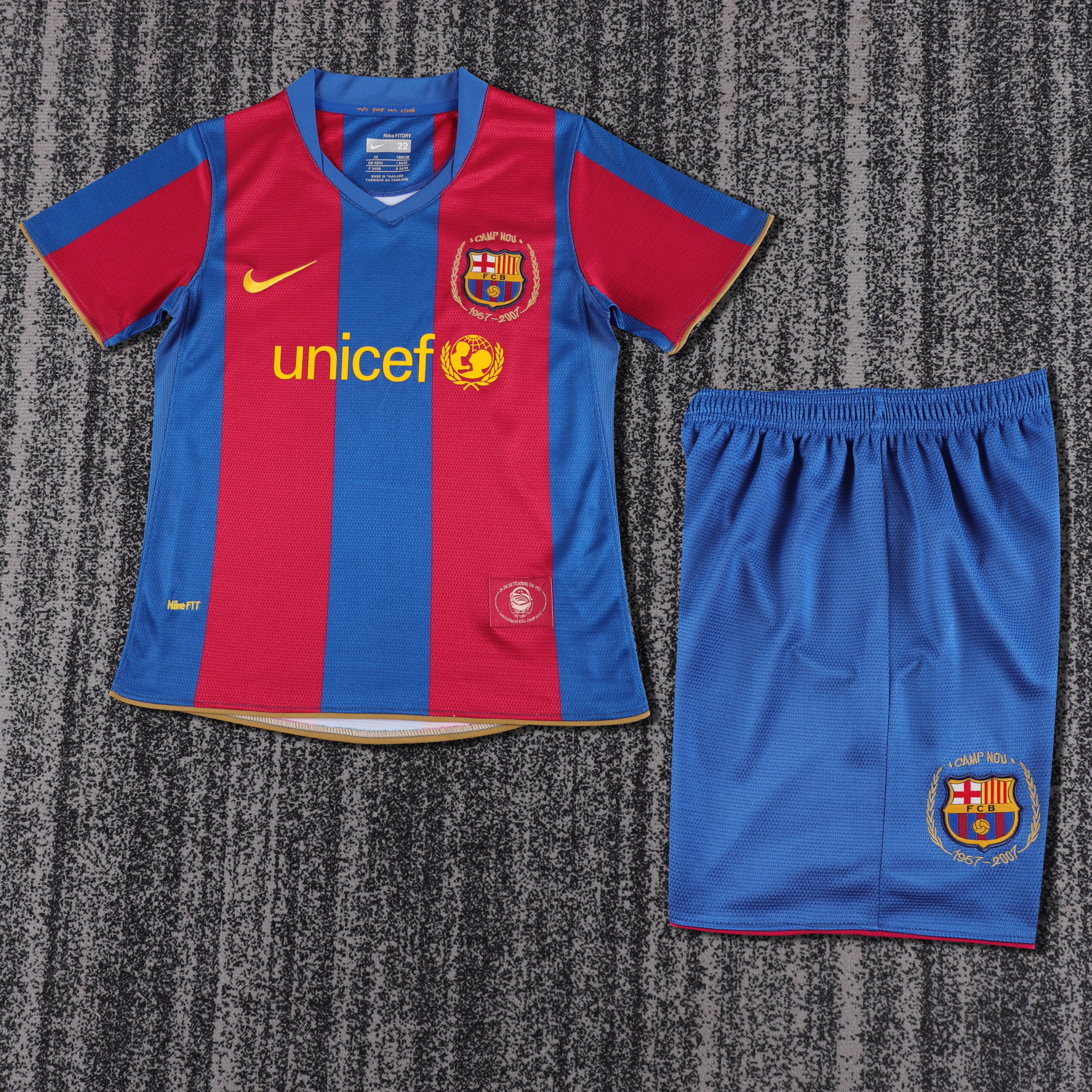 2007-08 Barcelona Home Retro Shirt - Kids Sizes