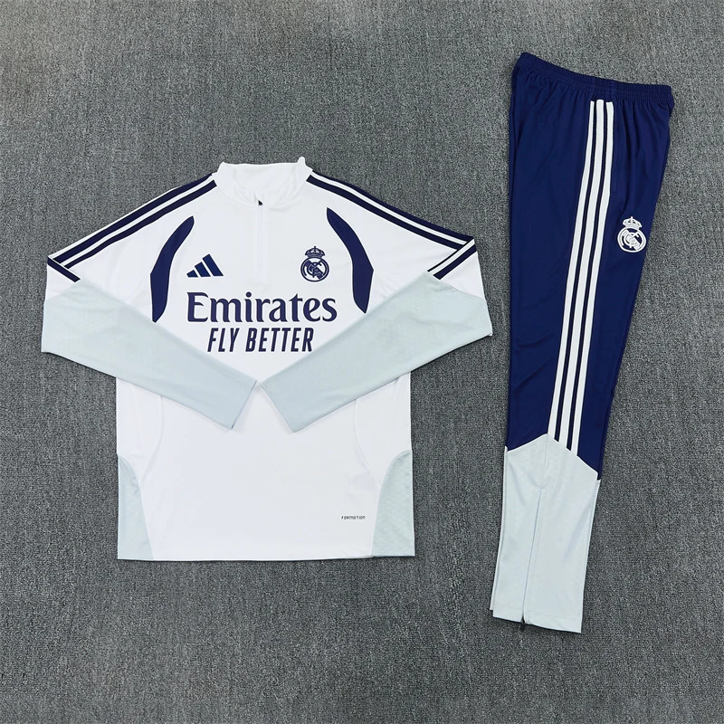2026-27 Real Madrid White Half-Zip Training Jersey view 14