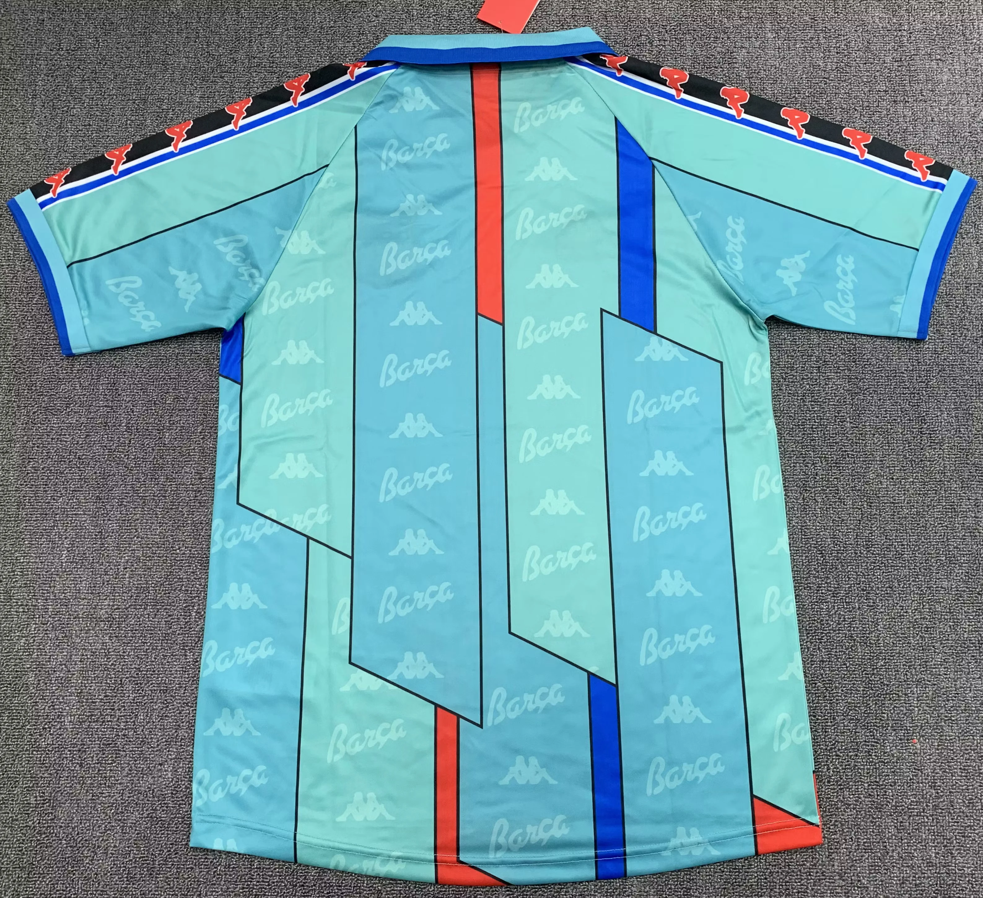 1996-97 Barcelona Away Retro Jersey view 2