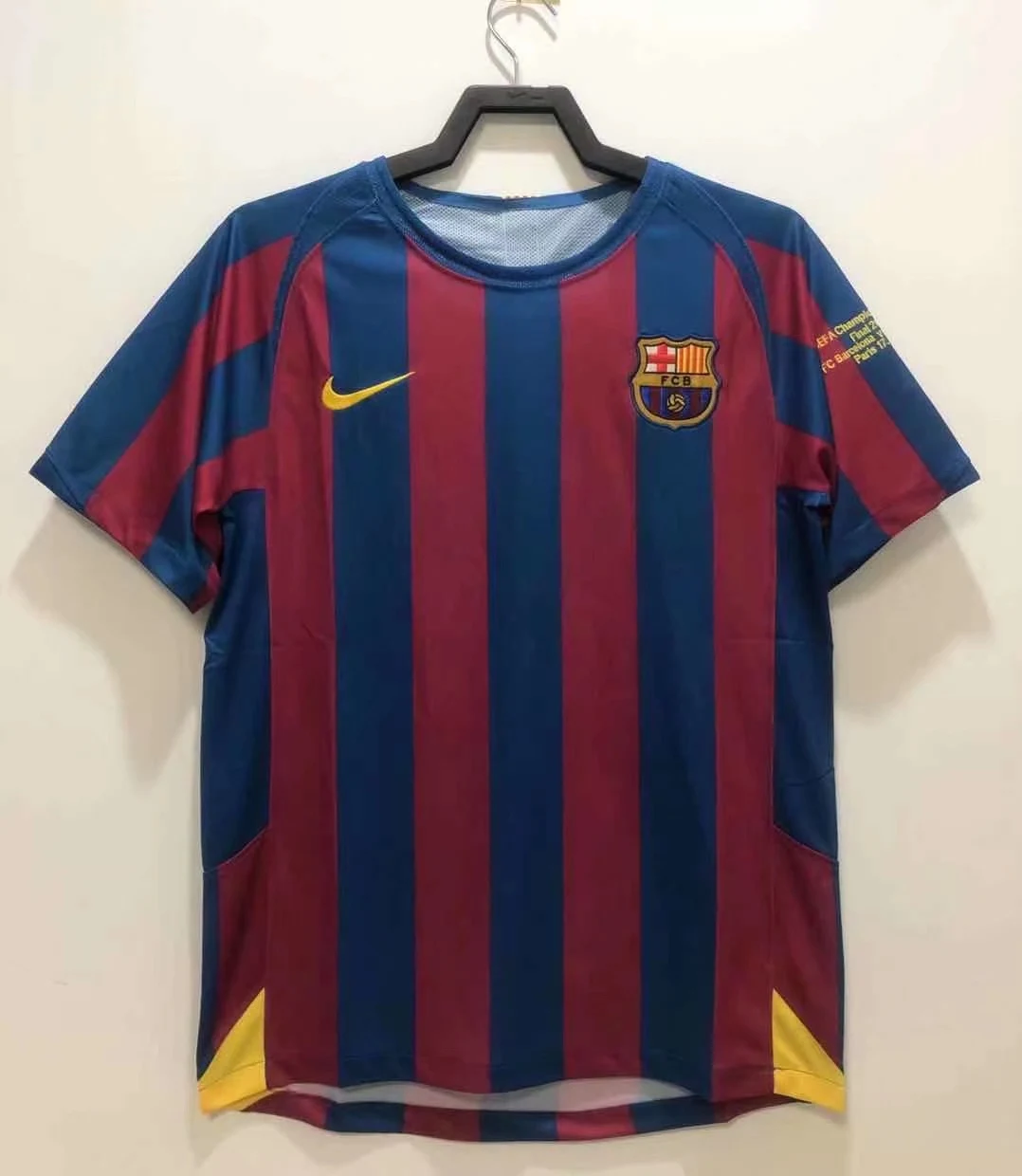 2005-06 Barcelona Home Retro Jersey - Champions League Edition