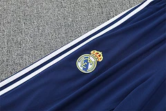 2025-26 Real Madrid White Retro Half-Draw Training Jersey view 7