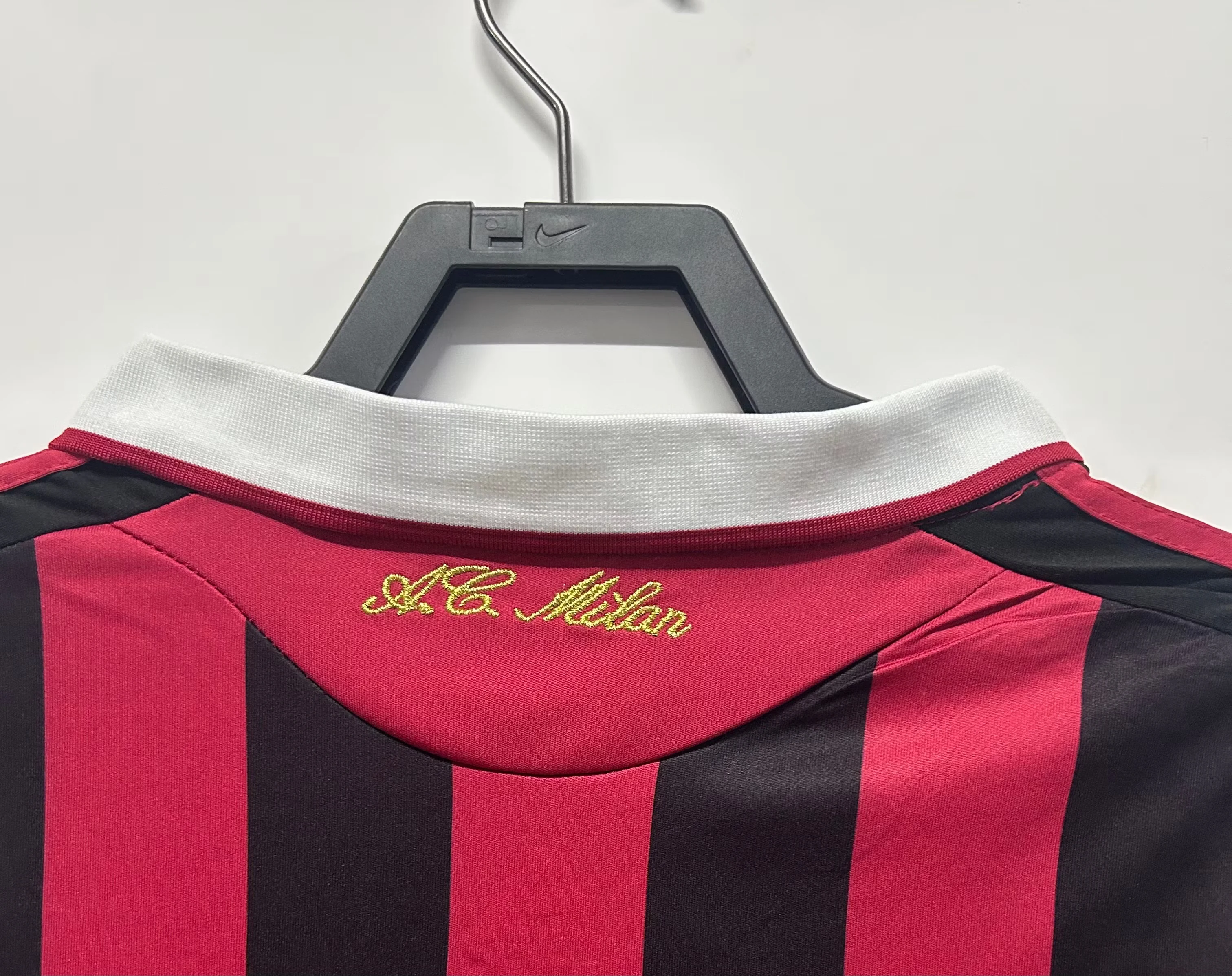 2009-10AC Home Long Sleeve Retro Jersey view 7