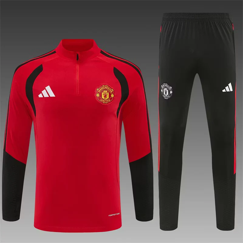 2026-27 Manchester United Red Half-Zip Training Jersey view 17
