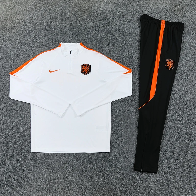 2026-27 Netherlands White Half-Zip Training Jersey view 15