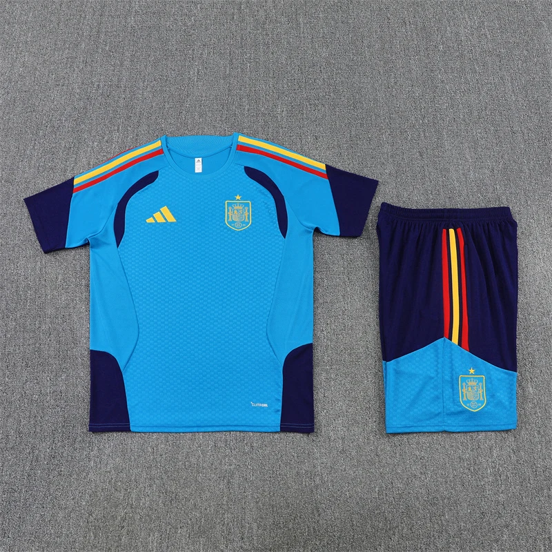 2026-27 Spain Lake Blue Short-Sleeve Training Jersey view 13