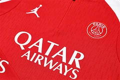 2025-26 Paris Saint-Germain Red Half-Pull Training Jersey view 14