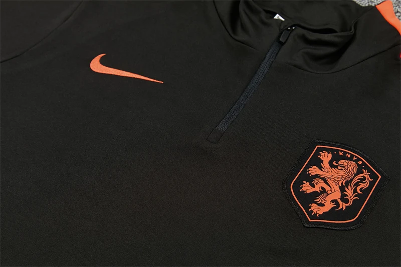 2026-27 Netherlands Royal Black Half-Zip Training Jersey view 5