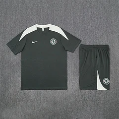 2025-26 Chelsea Short Sleeve Army Green Training Shirt view 16
