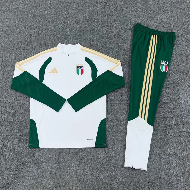 2026-27 Italy White Half-Zip Training Jersey view 14