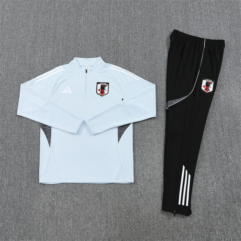 2025-26 Japan Light Grey Half-Zip Training Jersey view 14