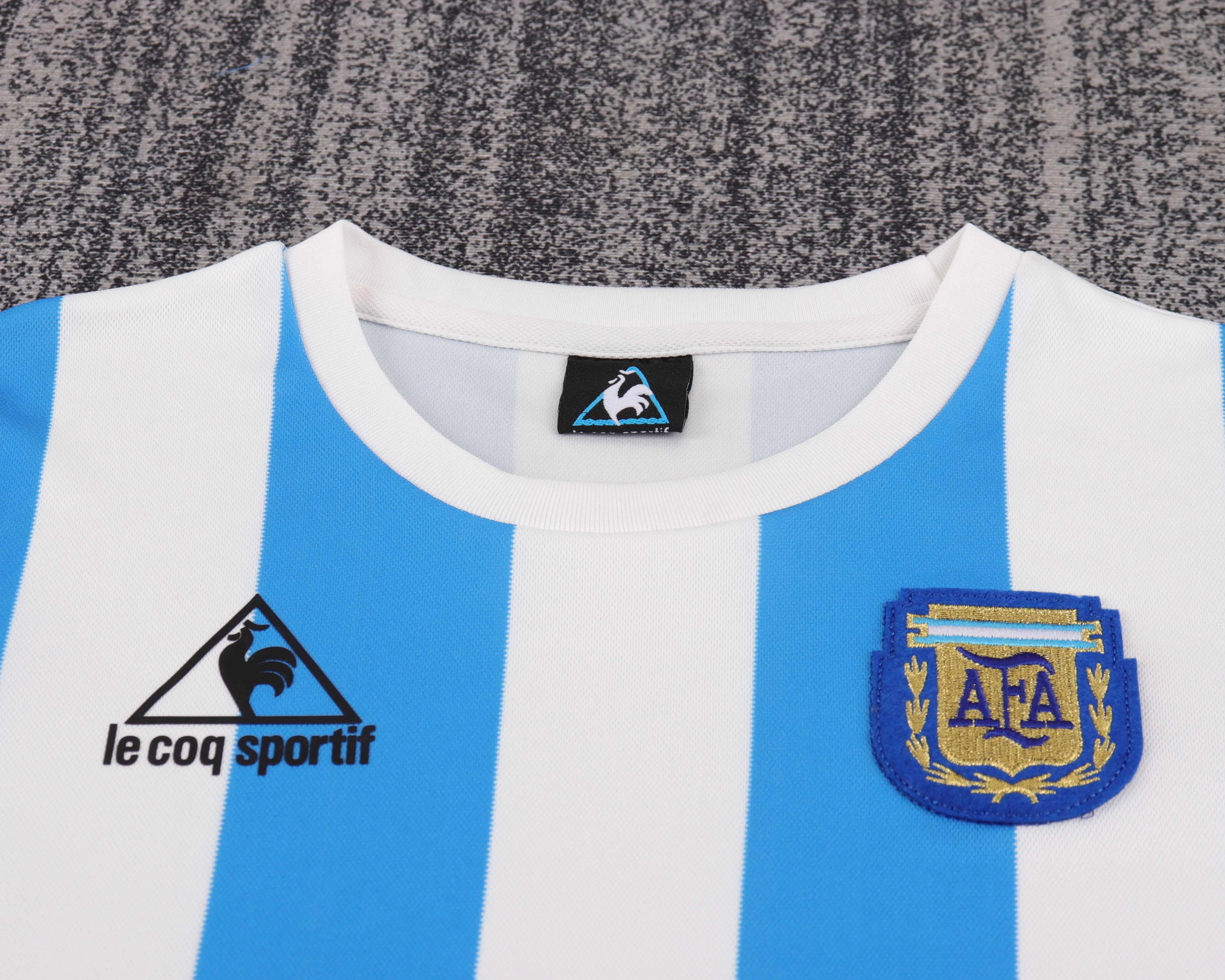 1986 Argentina Home Retro Shirt - Kids view 7