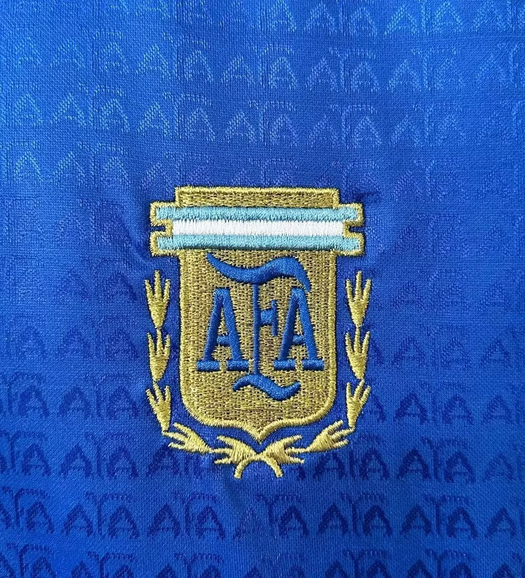 1994 Argentina Away Jacquard Retro Jersey view 7