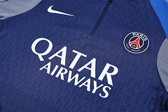 2025-26 Paris Saint-Germain Royal Blue Half-Dress Training Jersey view 13