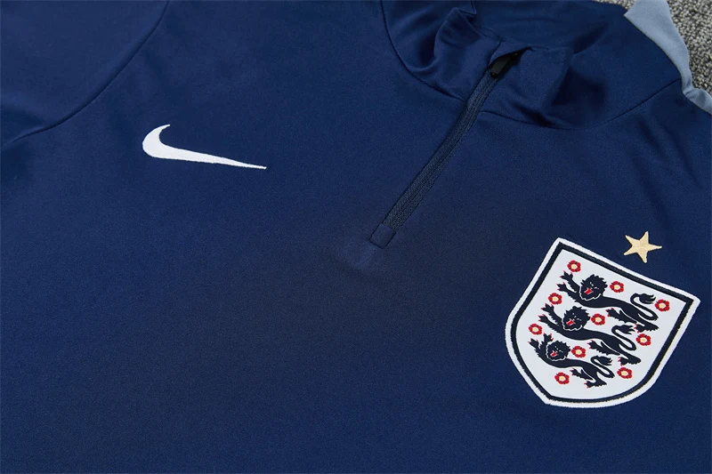 2026-27 England Royal Blue Half-Zip Training Jersey view 5