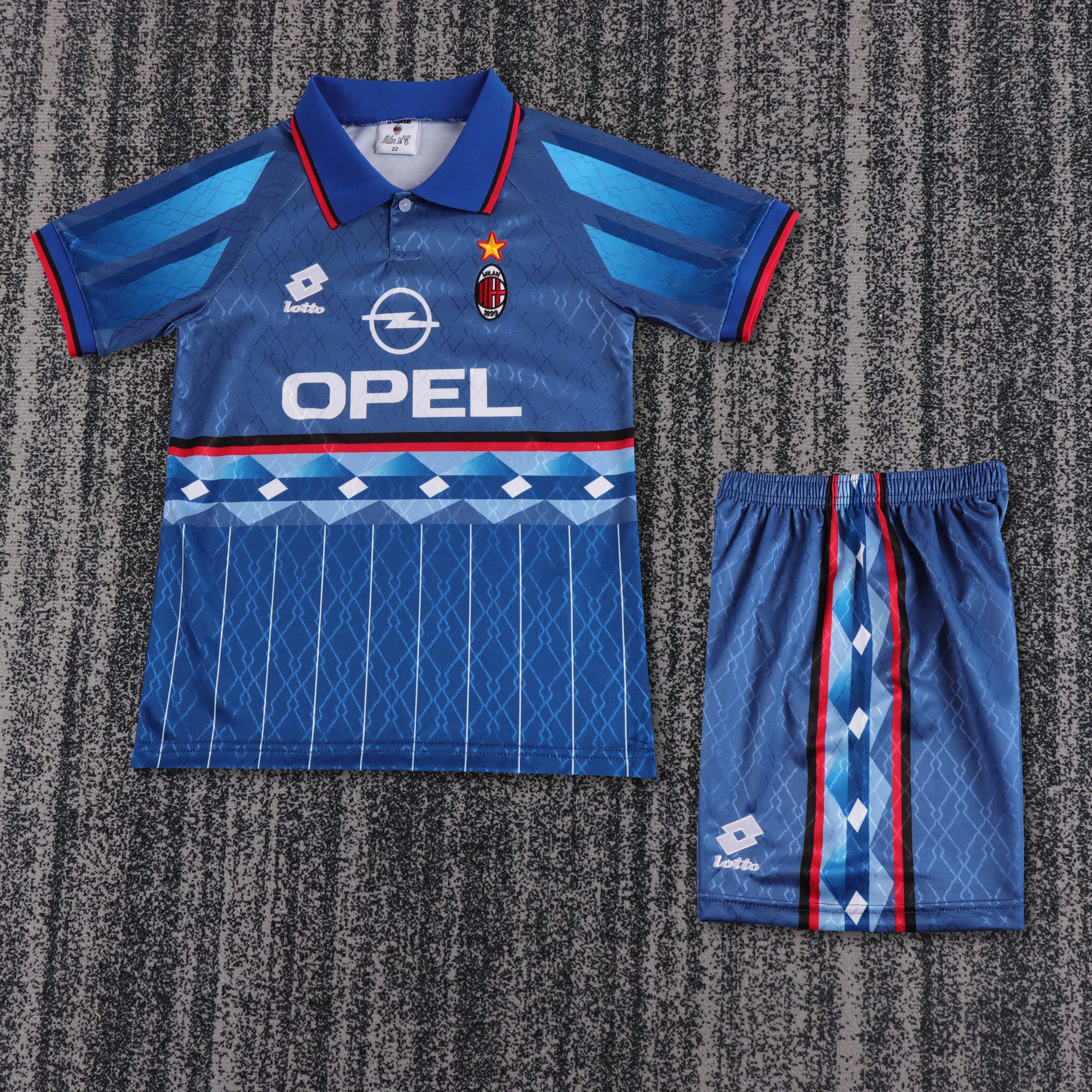 1995-96 AC Away Retro Shirt - Kids Sizes