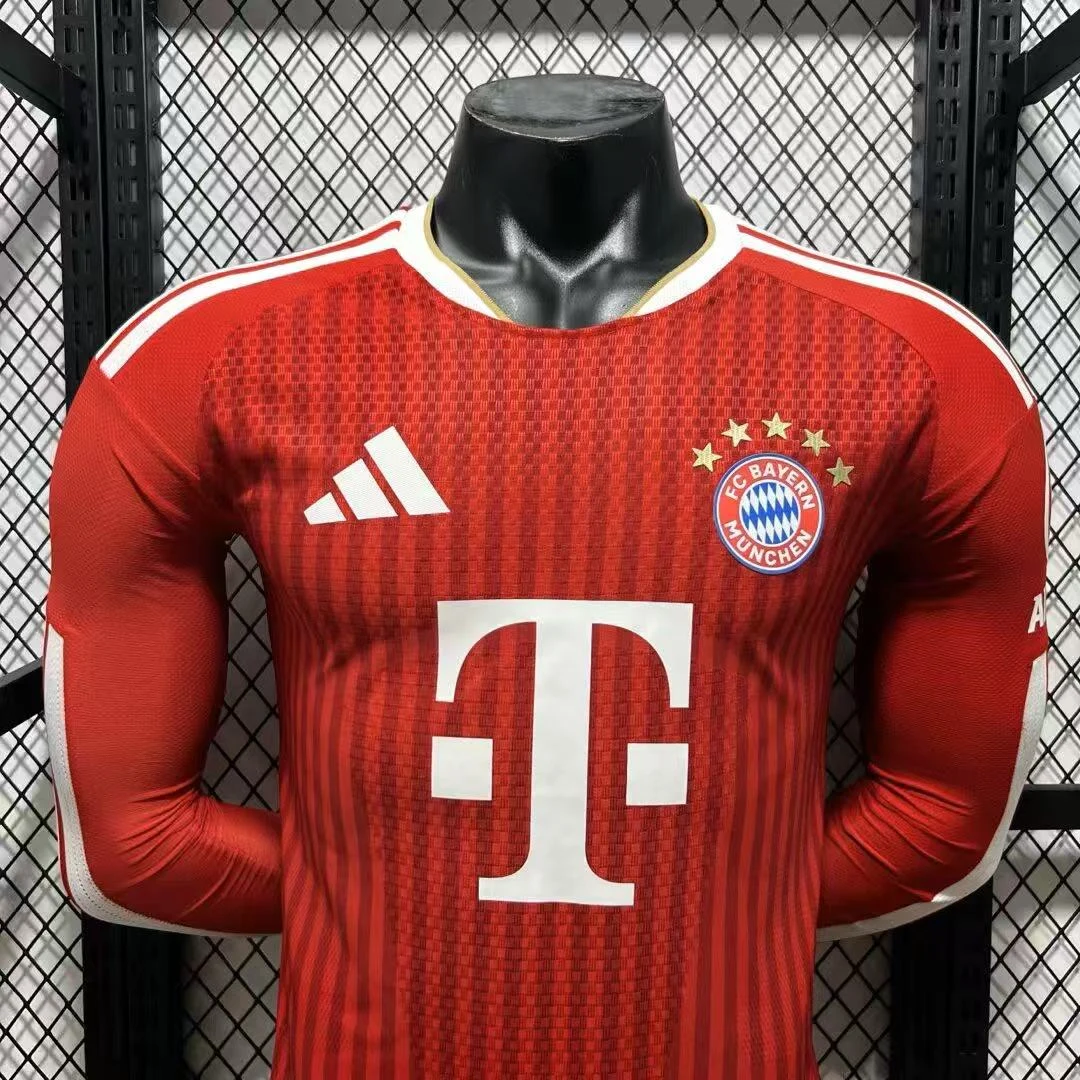 2026-27 Bayern Munich Home Long Sleeve Jersey - Player Edition view 3