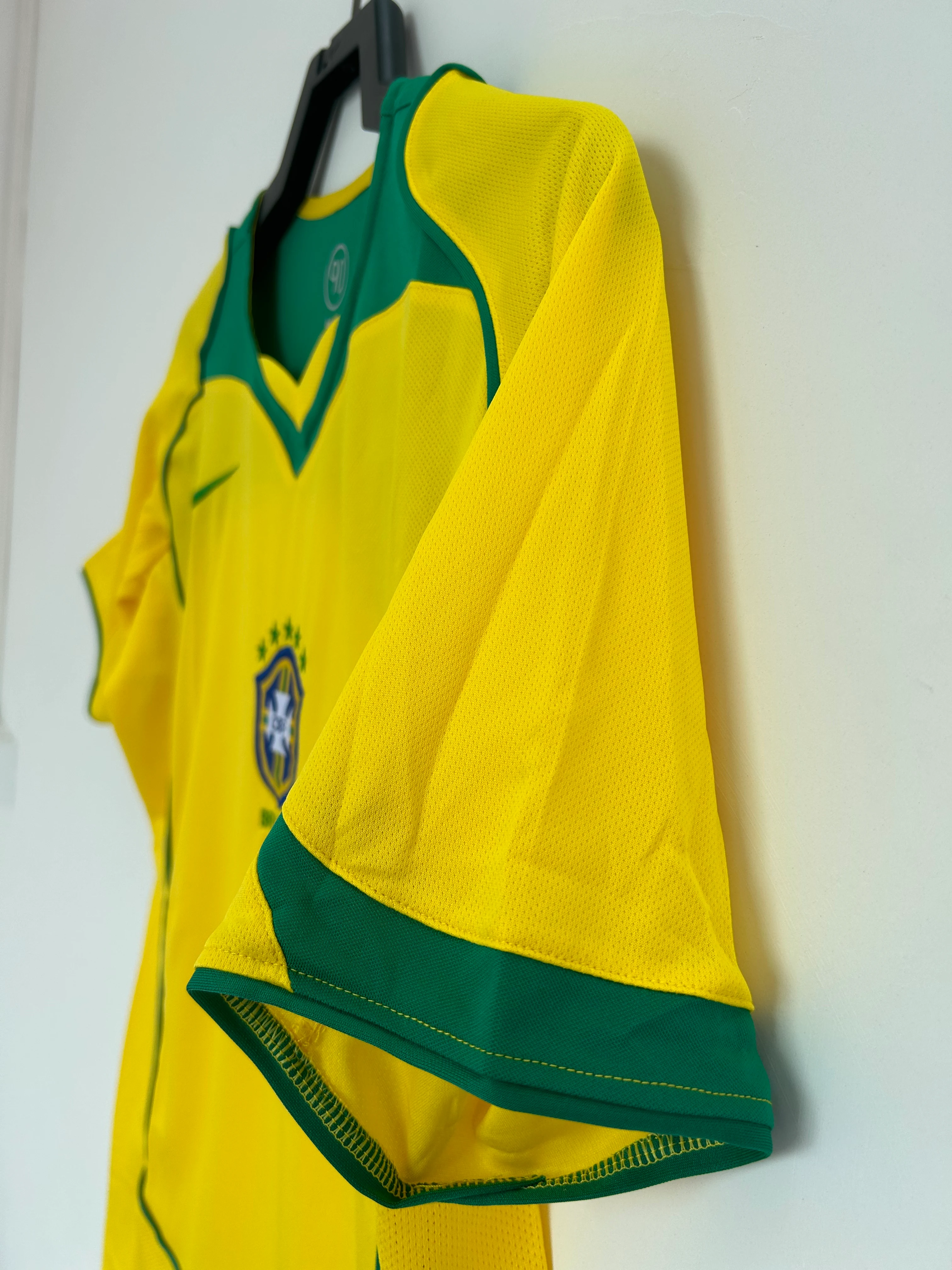 2004 Brazil Home Retro Jersey view 5
