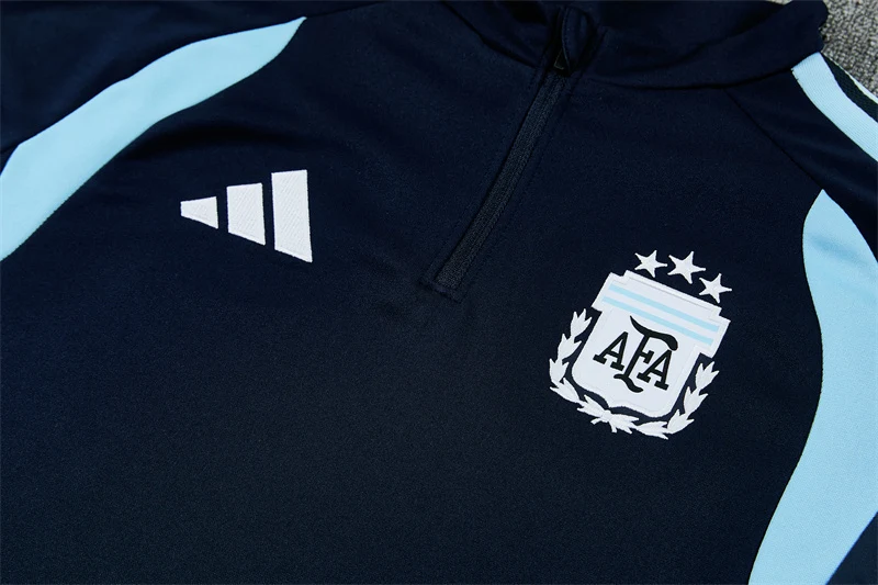 2026-27 Argentina Royal Blue Half-Zip Training Jersey view 3