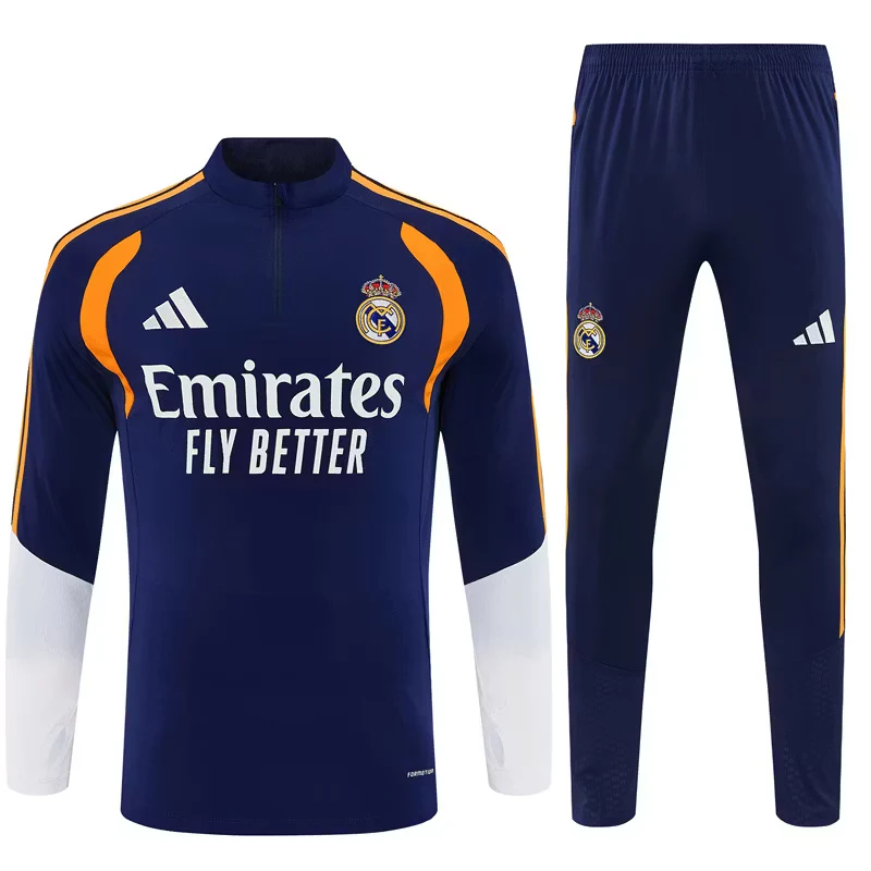 2026-27 Real Madrid Royal Blue Half-Zip Training Jersey view 21