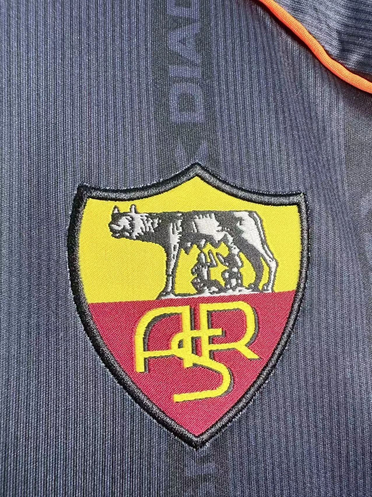 1999-00 Roma Away II Retro Long-Sleeve Jersey view 6