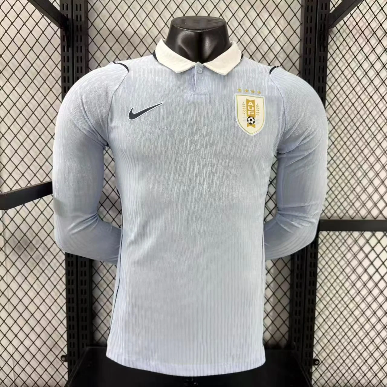 2026-27 Uruguay Home Long-Sleeve Jersey – Player Version