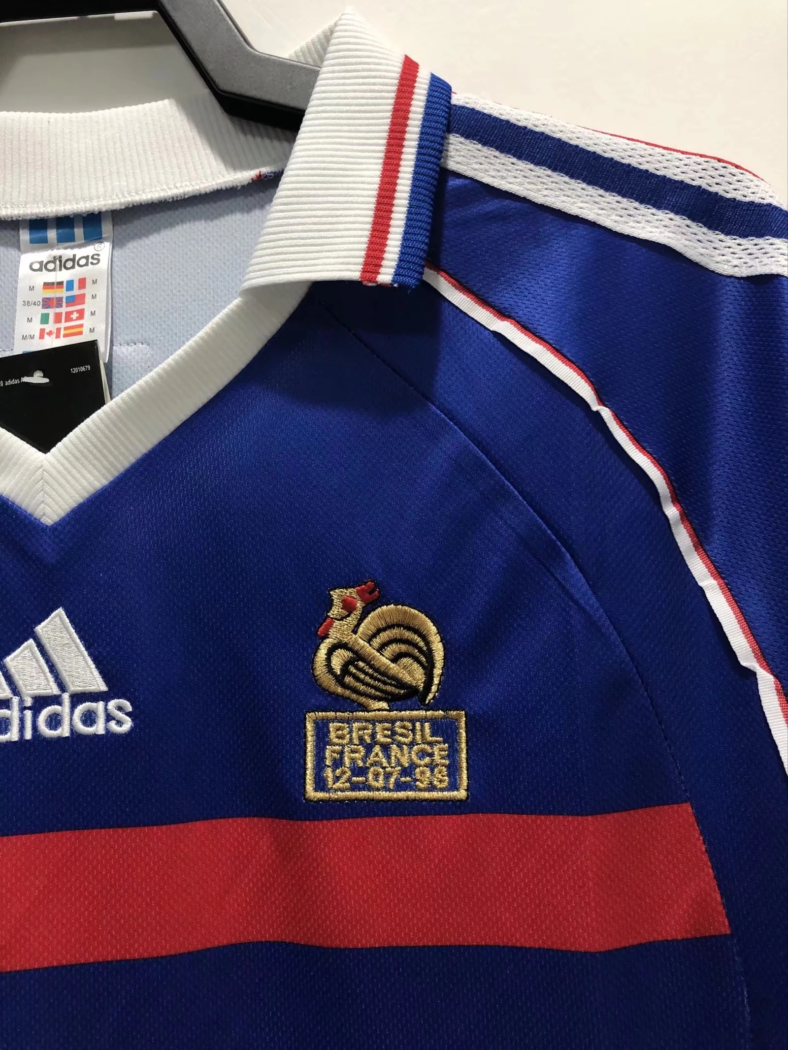 1998 France Home Long Sleeve Retro Jersey view 9