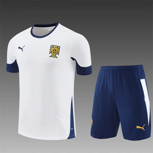 2025-26 Portugal White Short Sleeve Training Jersey