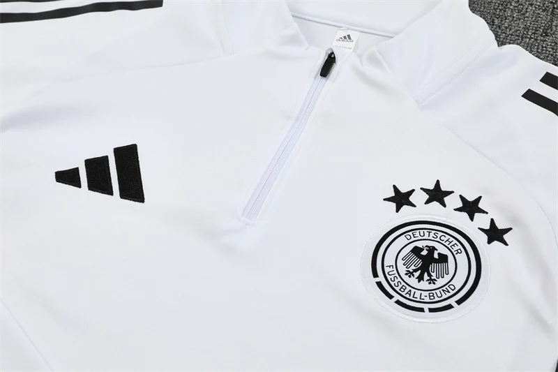 2025-26 Germany White Half-Zip Training Jersey view 6