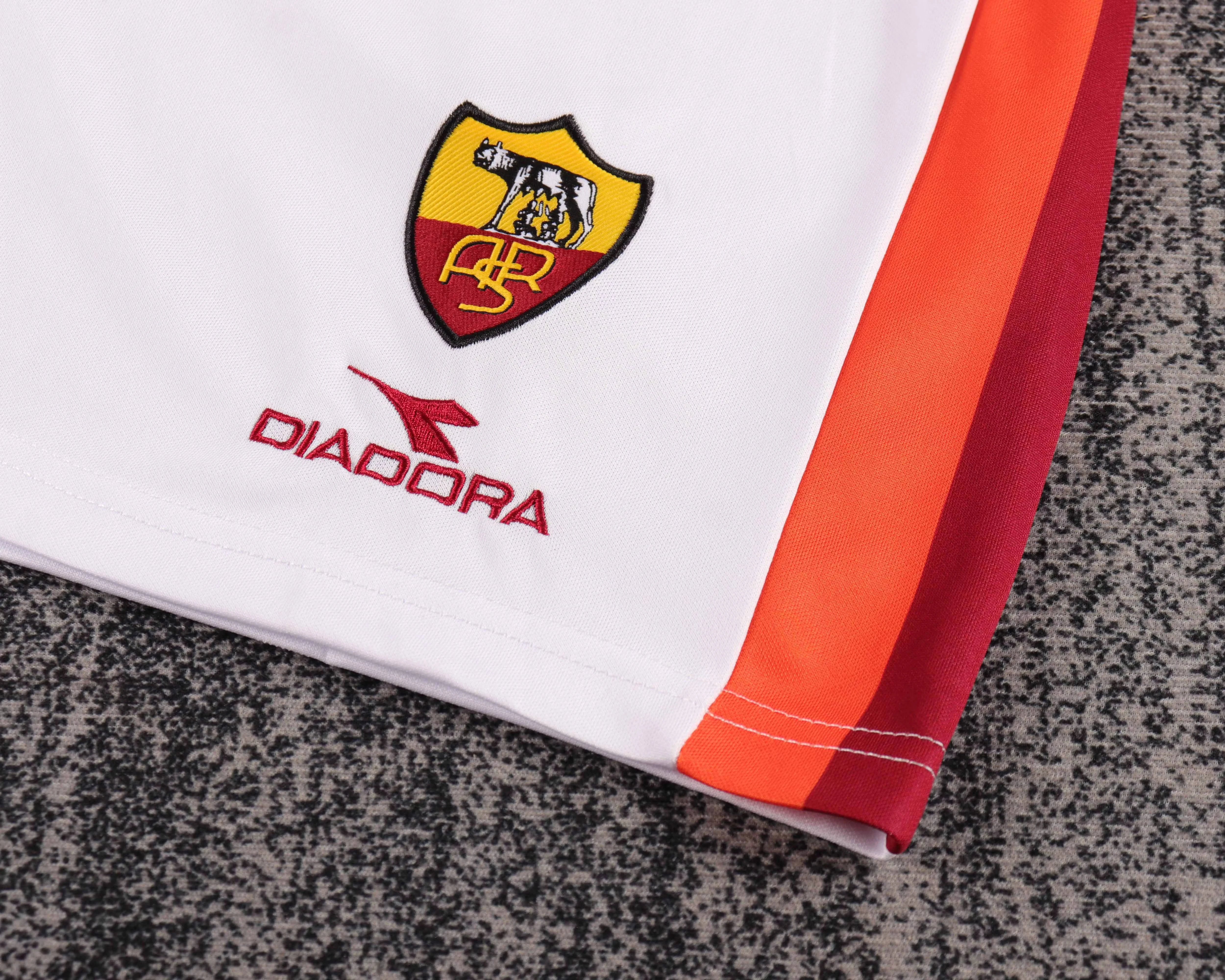 1998-99 Roma Home Retro Shirt - Kids view 4
