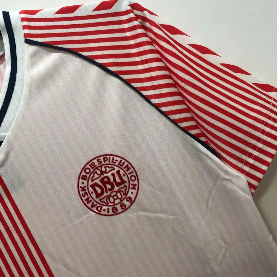 1986 Denmark Away Retro Jersey view 8