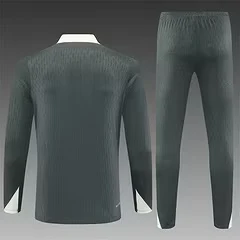 2025-26 Chelsea Army Green Half Pull Training Jersey view 2