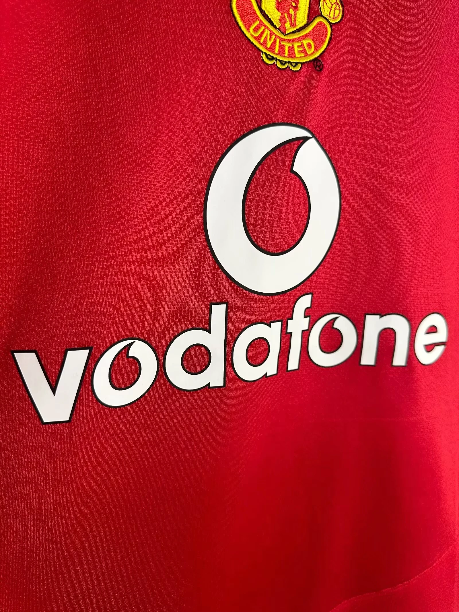 2005-06 Manchester United Home Long Sleeve Retro Shirt view 3