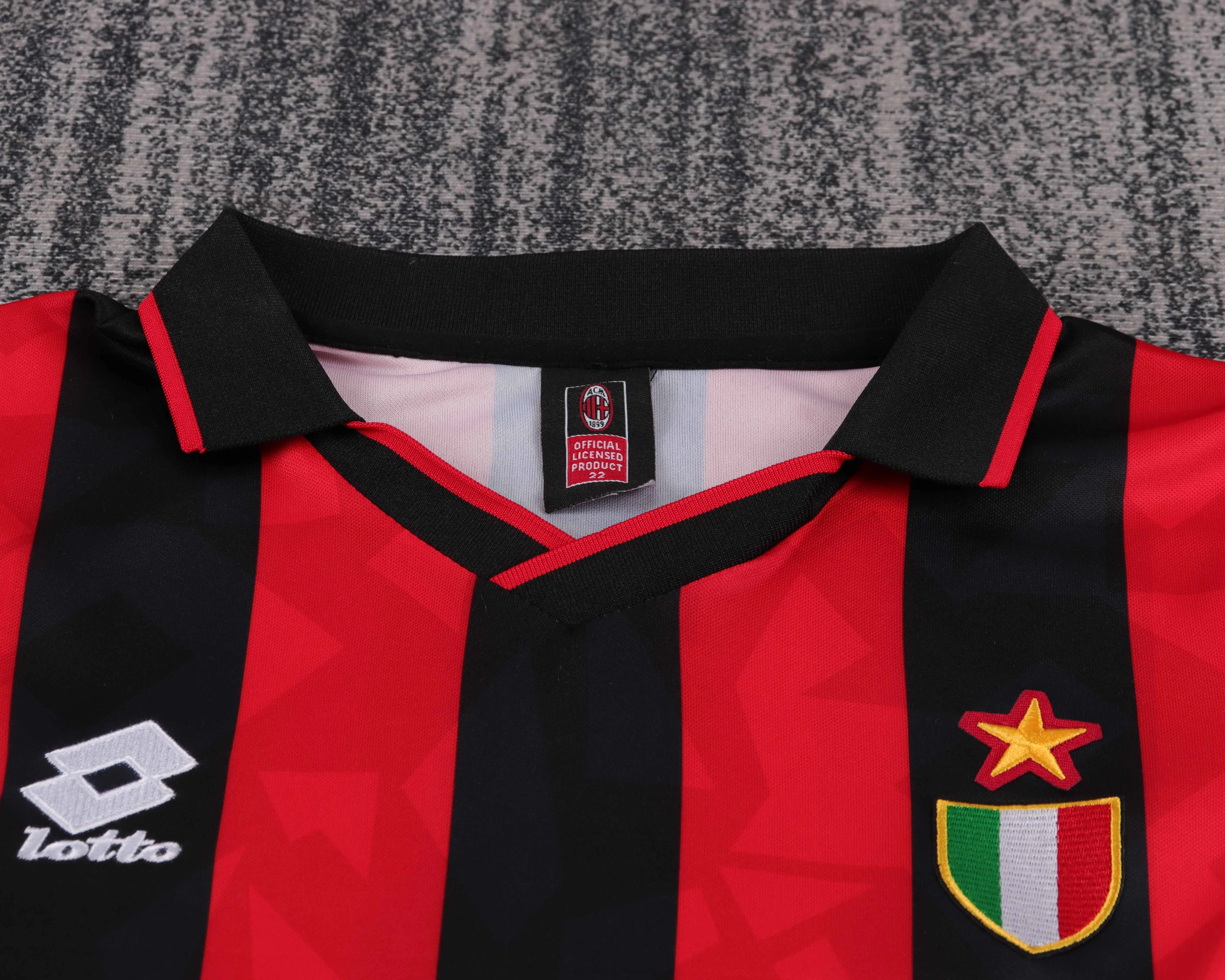 1993-94 AC Home Retro Shirt - Kids' Sizes view 12