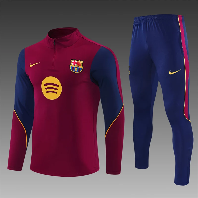 2026-27 Barcelona Red Half-Zip Training Jersey