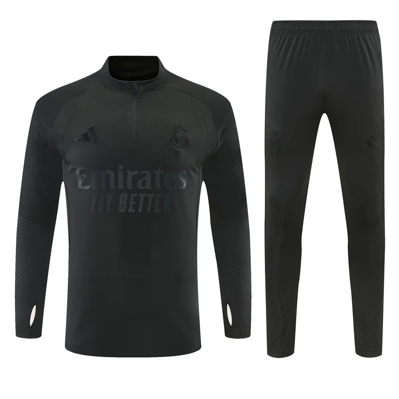 2026-27 Real Madrid Black Half-Zip Training Jersey view 21