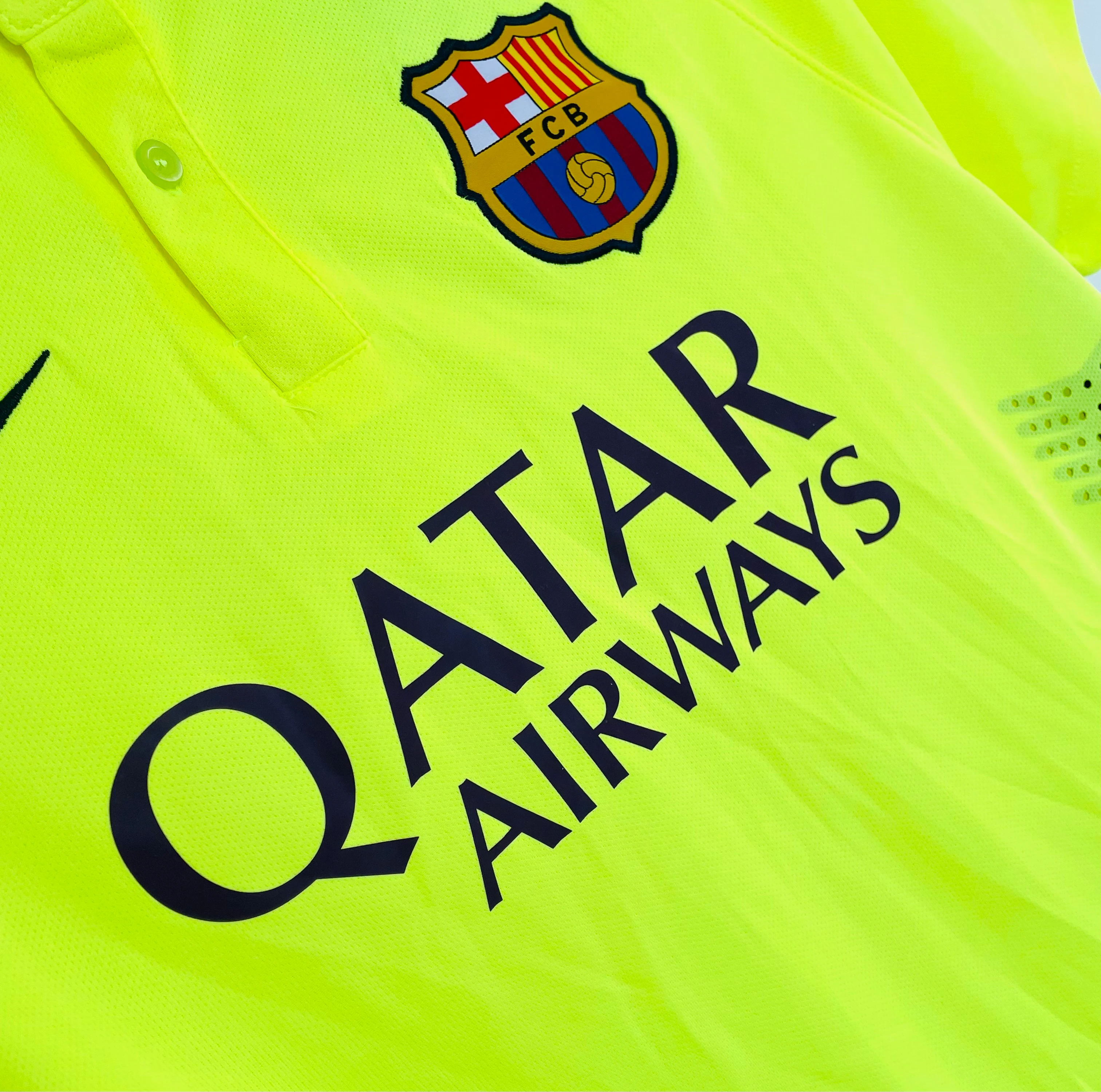 2014-15 Barcelona Second Away Retro Jersey view 6