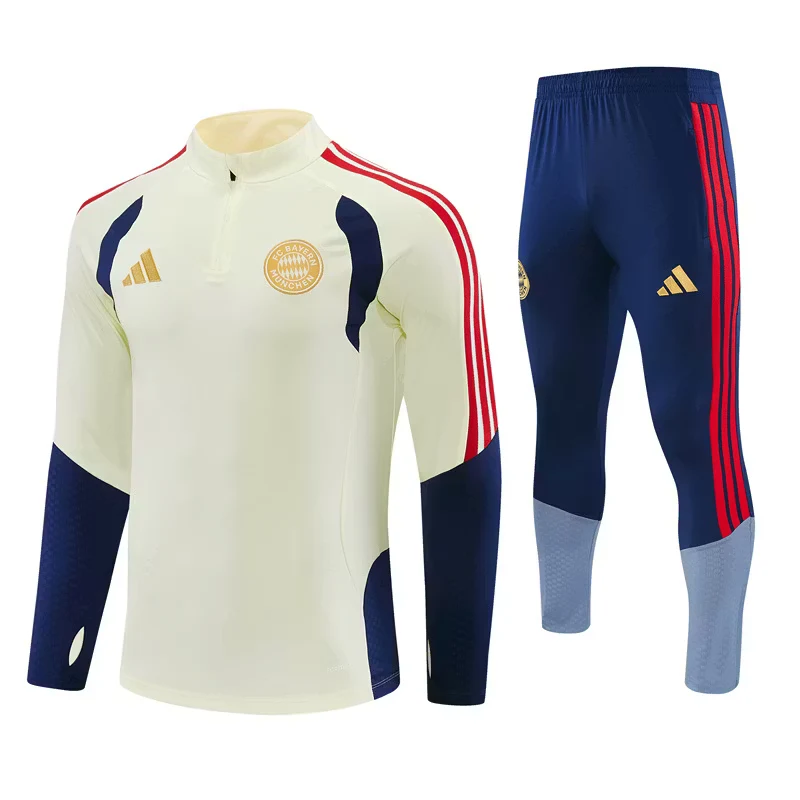 2026-27 Bayern Munich Beige Half-Zip Training Jersey view 18